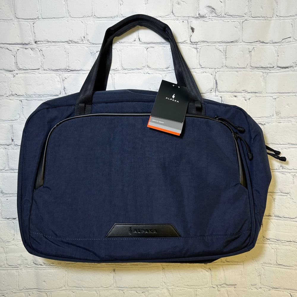 Alpaka Bravo Brief Moonlight Blue Axoflux 400D Laptop Bag AA010820624 NWT